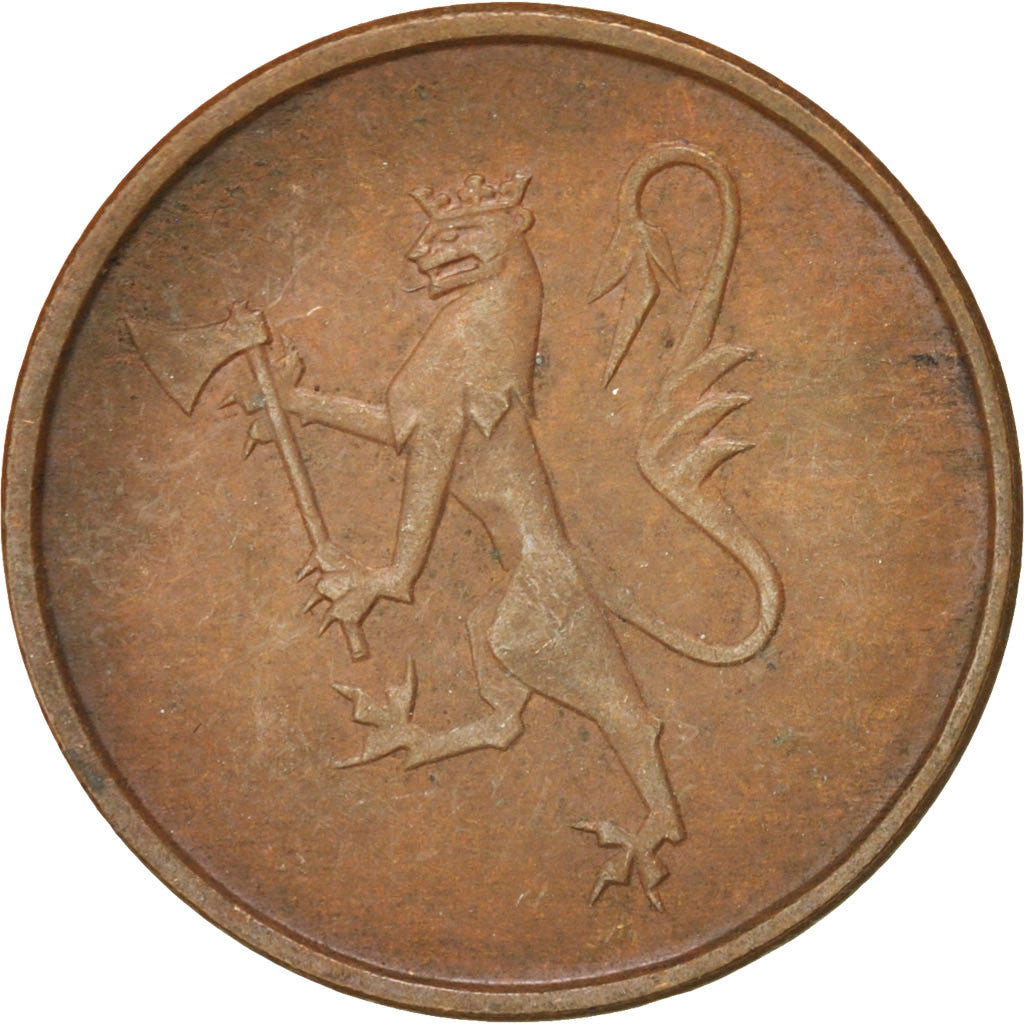 Münze, Norwegen, Olav V, 5 Öre, 1976, VZ, Bronze, KM:415