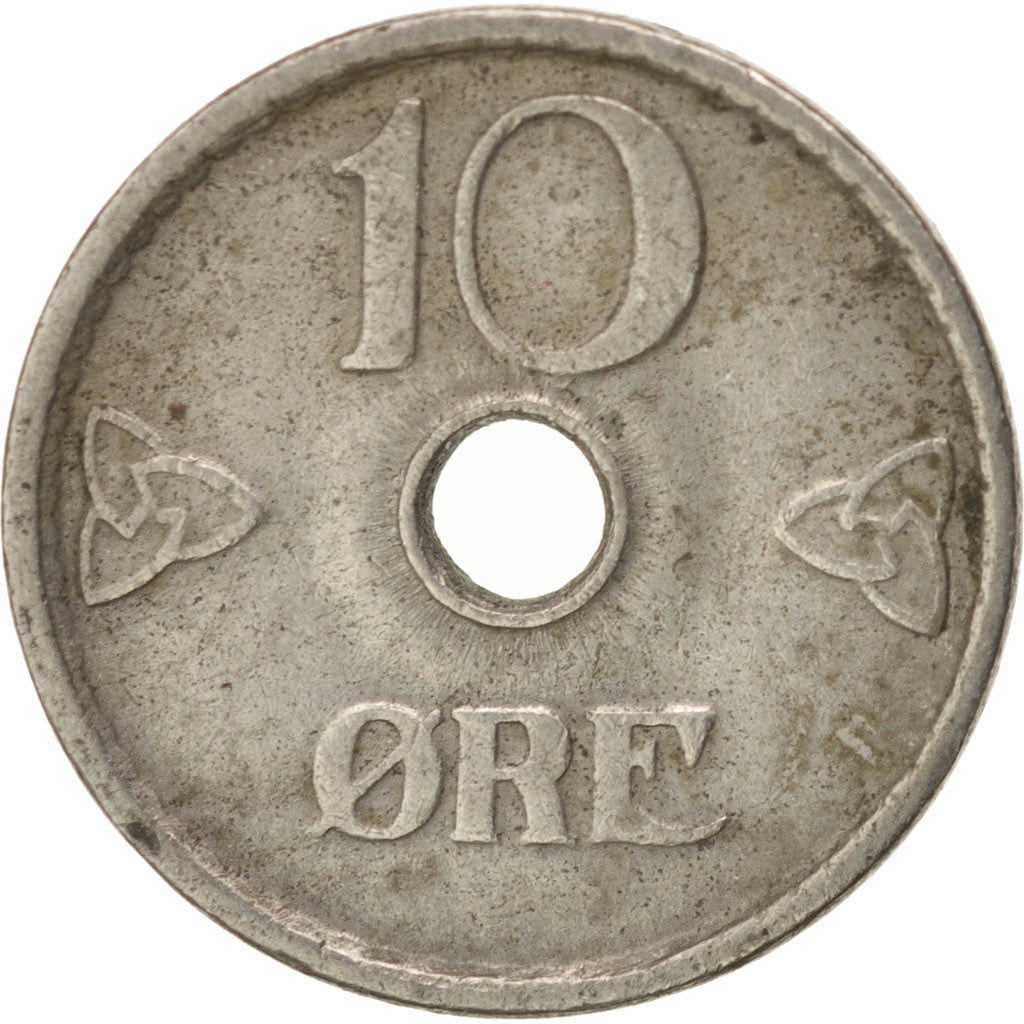 Monnaie, Norvège, Haakon VII, 10 Öre, 1951, TTB, Copper-nickel, KM:383