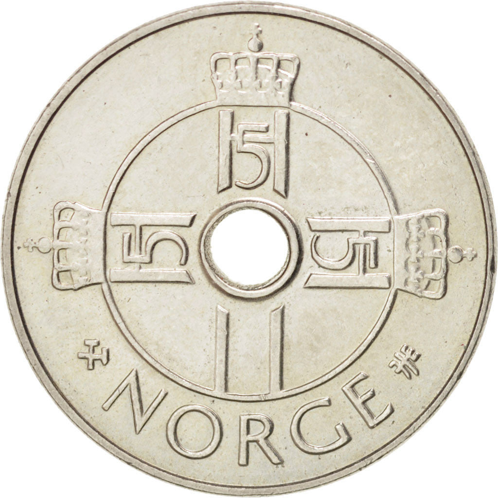 Monnaie, Norvège, Harald V, Krone, 1999, SUP, Copper-nickel, KM:462