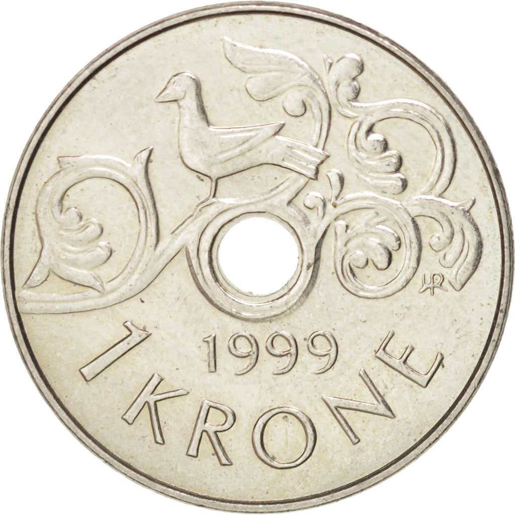 Monnaie, Norvège, Harald V, Krone, 1999, SUP, Copper-nickel, KM:462