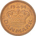 Coin, Denmark, Margrethe II, 50 Öre, 1994, Brondby, AU(55-58), Bronze, KM:866.2