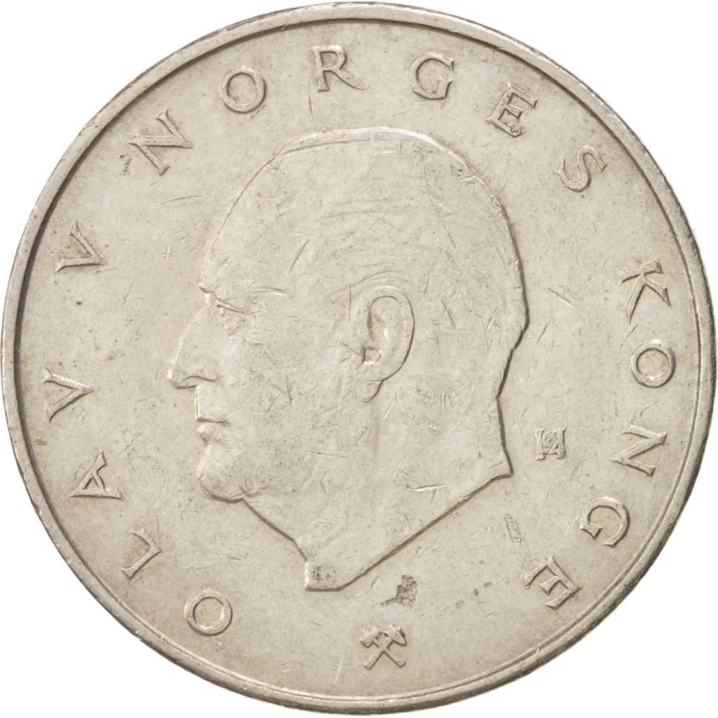 Coin, Norway, Olav V, 5 Kroner, 1979, EF(40-45), Copper-nickel, KM:420