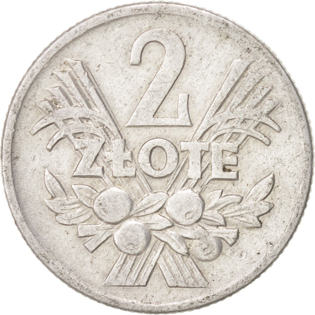 Coin, Poland, 2 Zlote, 1960, Warsaw, EF(40-45), Aluminum, KM:46