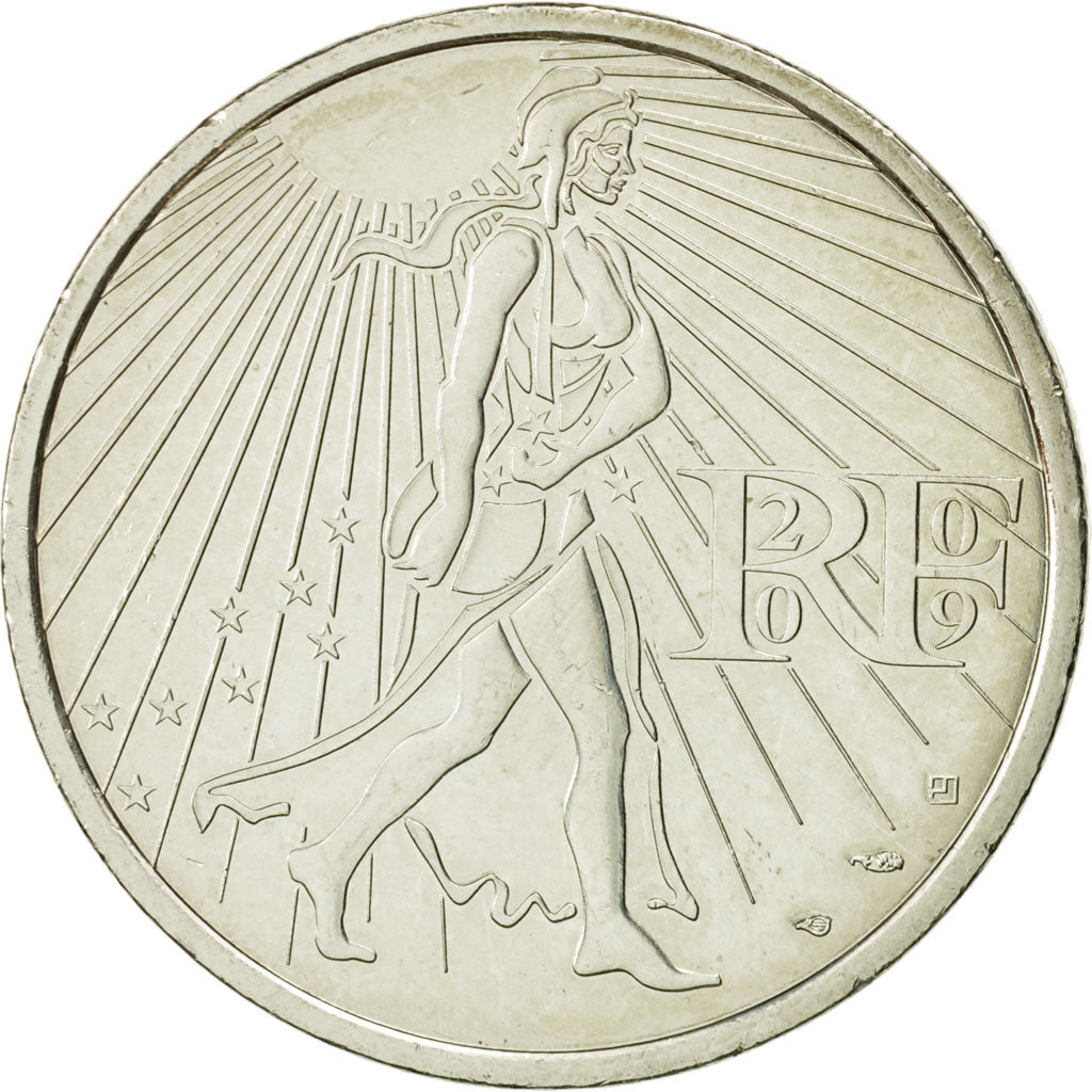 Coin, France, 25 Euro, Semeuse, 2009, MS(63), Silver