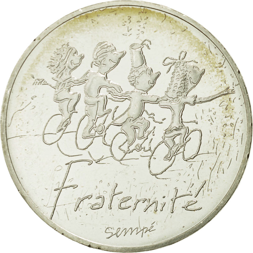 Coin, France, 10 Euro, Fraternité Printemps Sempé, 2014, MS(63), Silver