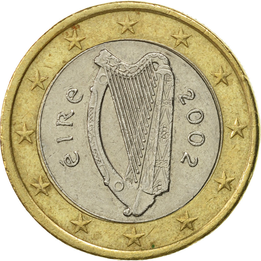 IRELAND REPUBLIC, Euro, 2002, EF(40-45), Bi-Metallic, KM:38