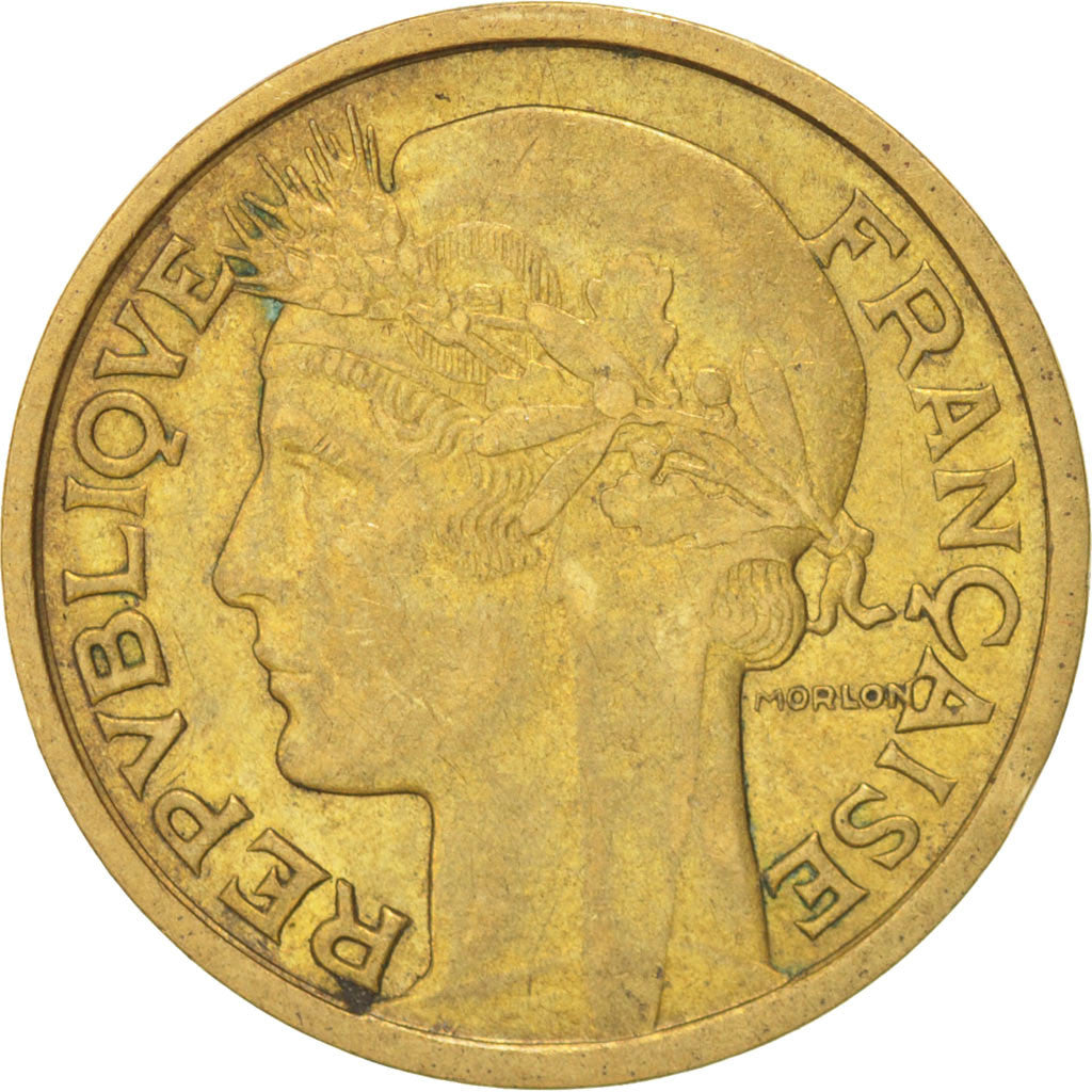 Coin, France, Morlon, Franc, 1936, Paris, EF(40-45), Aluminum-Bronze, KM:885