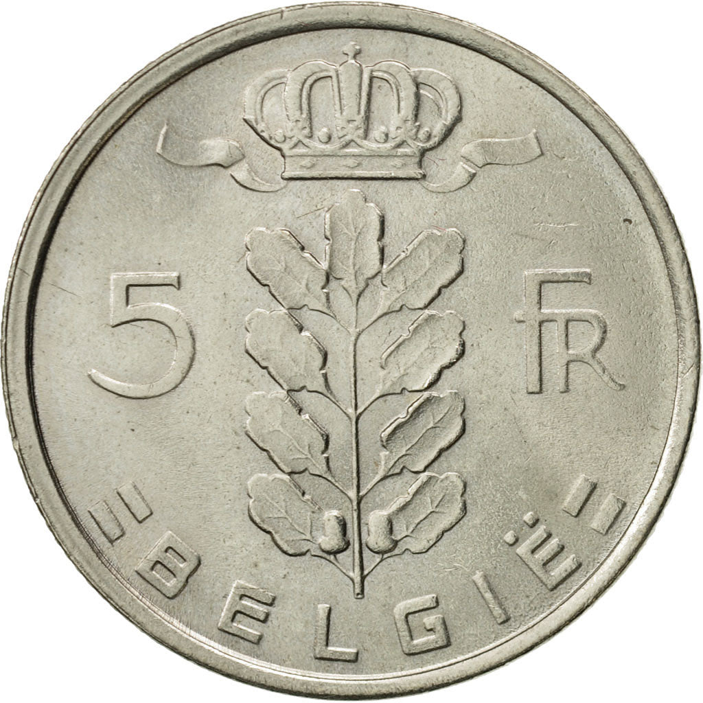 Coin, Belgium, 5 Francs, 5 Frank, 1974, AU(55-58), Copper-nickel, KM:135.1