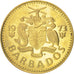 Coin, Barbados, 5 Cents, 1973, Franklin Mint, MS(63), Brass, KM:11
