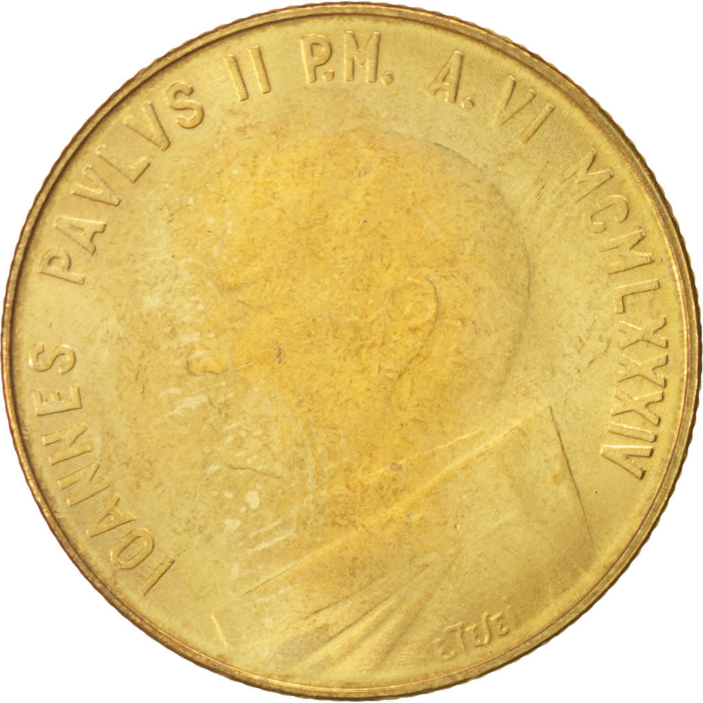 Coin, VATICAN CITY, John Paul II, 200 Lire, 1984, MS(65-70), Aluminum-Bronze