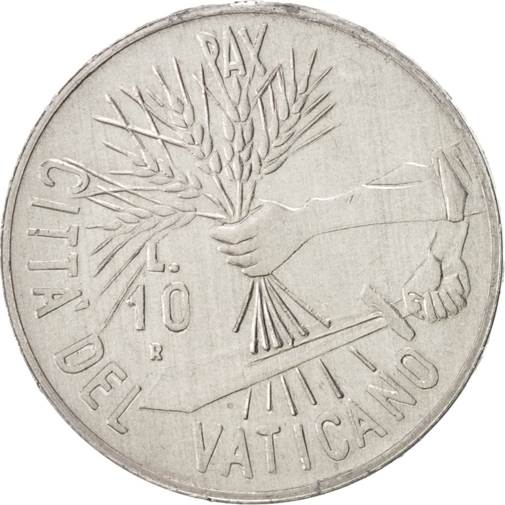 Coin, VATICAN CITY, John Paul II, 10 Lire, 1984, Rome, MS(65-70), Aluminum