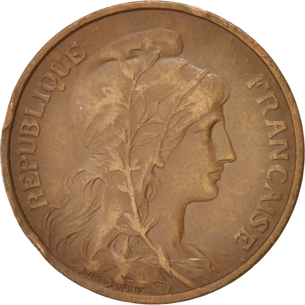 Moneta, Francia, Dupuis, 5 Centimes, 1912, Paris, BB, Bronzo, KM:842