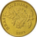 Moneta, Chorwacja, 5 Lipa, 1993, MS(63), Mosiądz platerowany stalą, KM:5