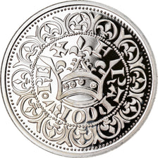 França, Medal, Reproduction du Gros Blanc à la Couronne, Jean II Le Bon