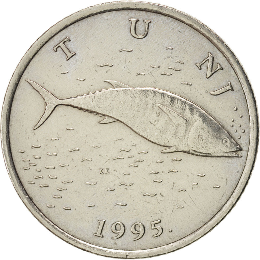 Coin, Croatia, 2 Kune, 1995, AU(55-58), Copper-Nickel-Zinc, KM:10