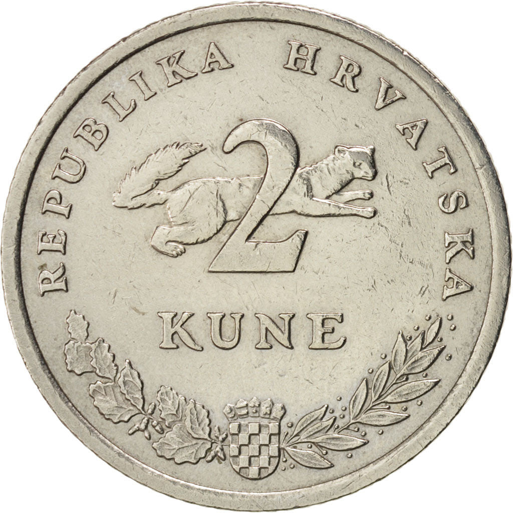 Coin, Croatia, 2 Kune, 1995, AU(55-58), Copper-Nickel-Zinc, KM:10