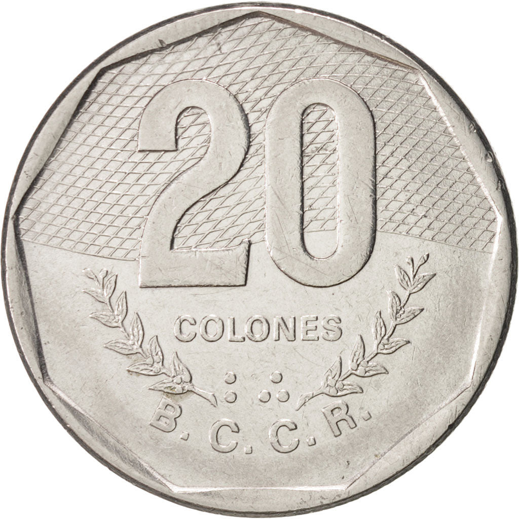 Münze, Costa Rica, 20 Colones, 1985, SS+, Stainless Steel, KM:216.2