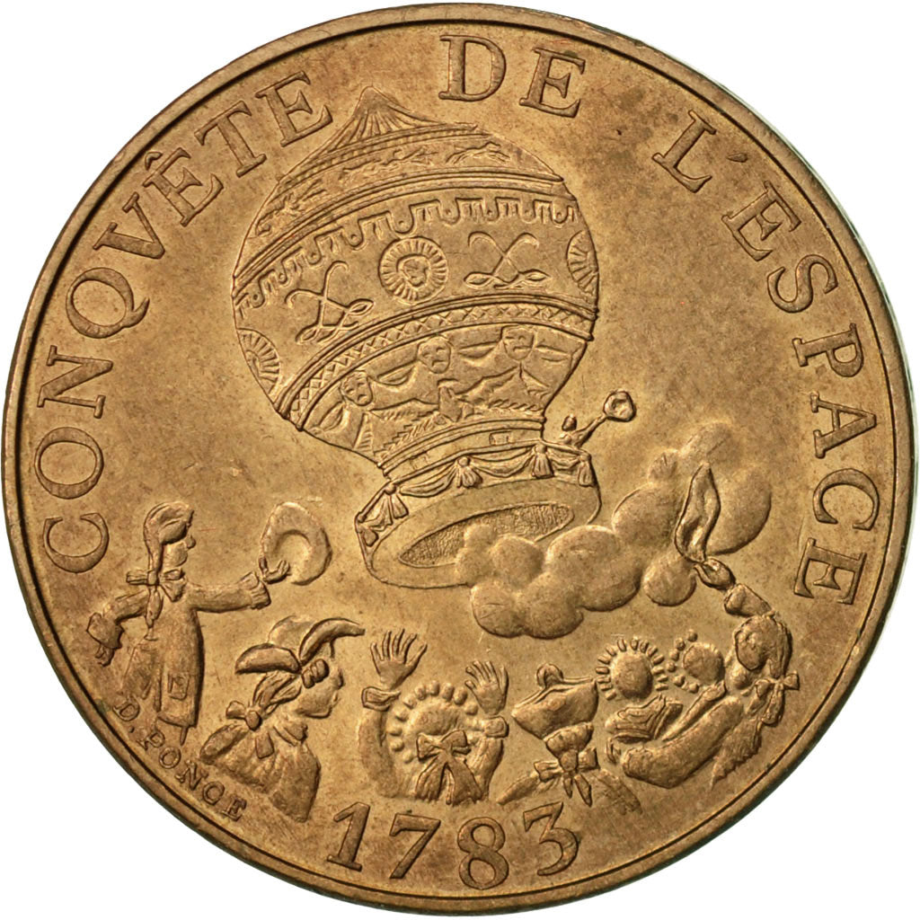 Coin, France, La conquête, 10 Francs, 1983, Paris, MS(60-62), Nickel-Bronze