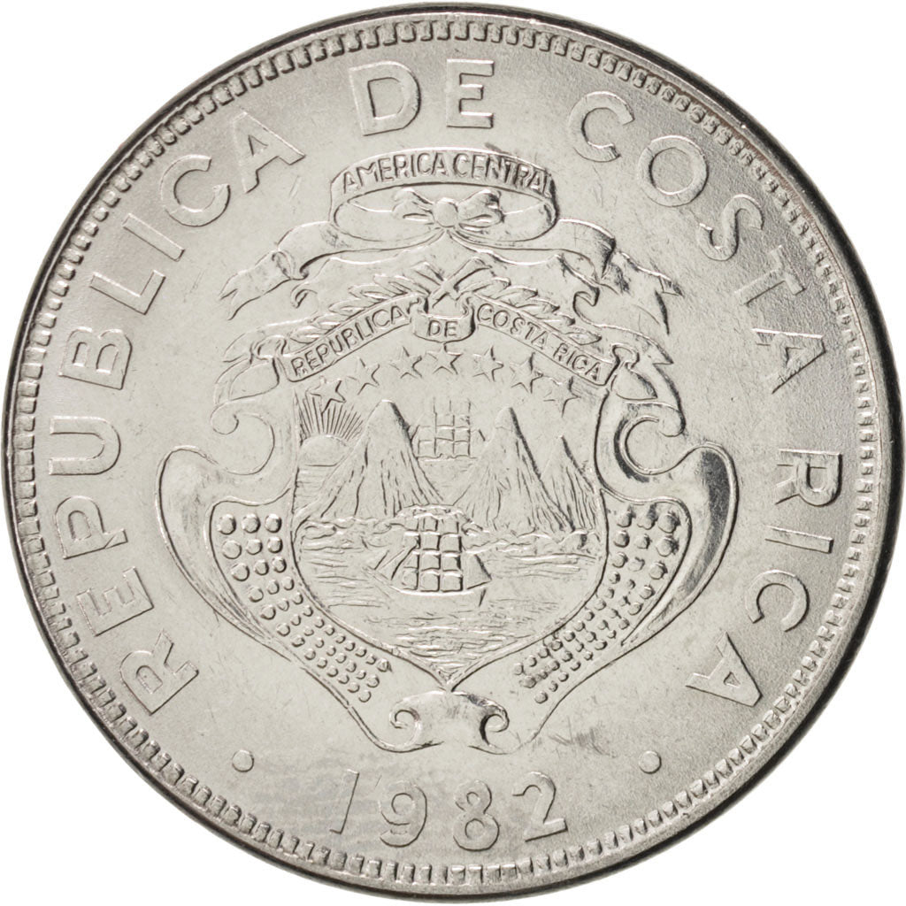 Monnaie, Costa Rica, 2 Colones, 1982, SUP+, Stainless Steel, KM:211.1