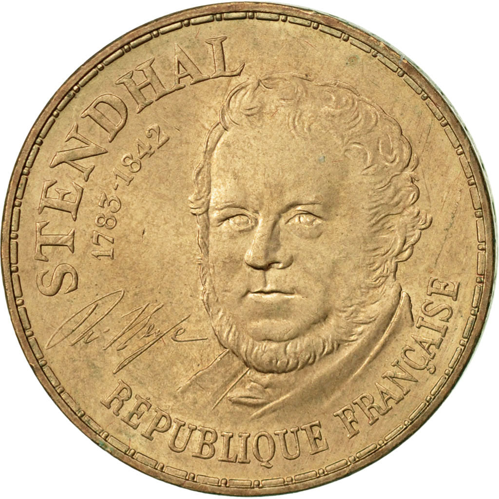 Monnaie, France, Stendhal, 10 Francs, 1983, Paris, SUP+, Nickel-Bronze, KM:953