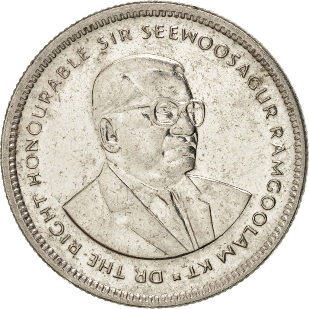 Monnaie, Mauritius, 20 Cents, 1999, TTB+, Nickel plated steel, KM:53