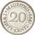 Münze, Mauritius, 20 Cents, 1999, SS+, Nickel plated steel, KM:53