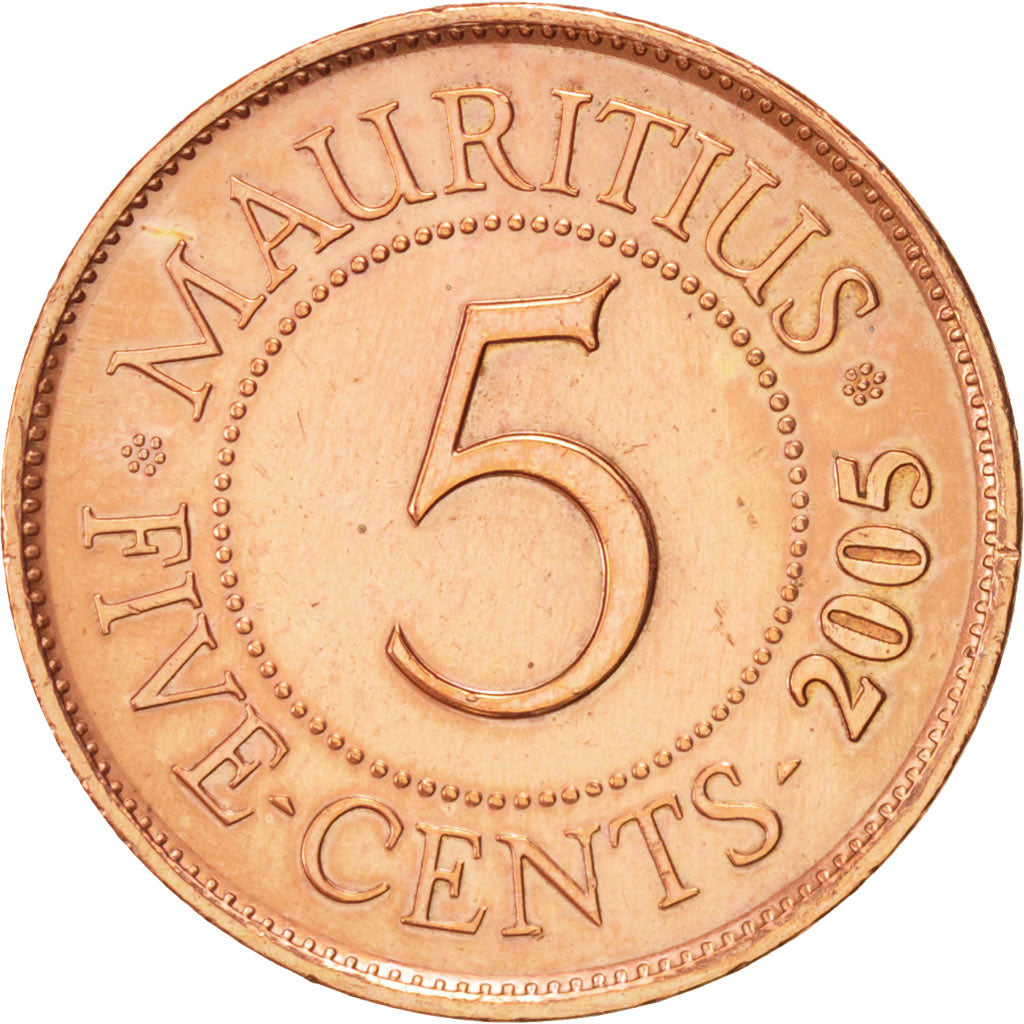 Monnaie, Mauritius, Elizabeth II, Cent, 2005, TTB+, Bronze, KM:31
