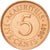 Moneta, Mauritius, 5 Cents, 2007, AU(50-53), Miedź platerowana stalą, KM:52