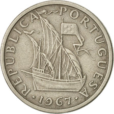 Moneda, Portugal, 5 Escudos, 1967, MBC+, Cobre - níquel, KM:591