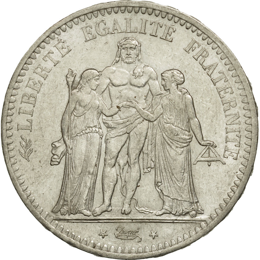 France, 5 Francs, Hercule, 1849, Paris, Silver, AU(55-58), Gadoury:683
