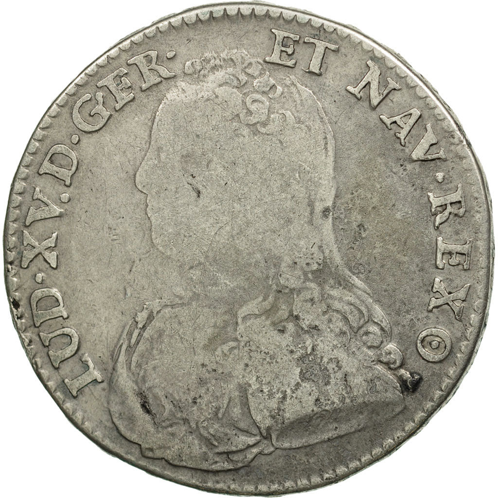 Coin, France, Louis XV, 1/2 Écu aux branches d'olivier, 1/2 ECU, 44 Sols, 1730