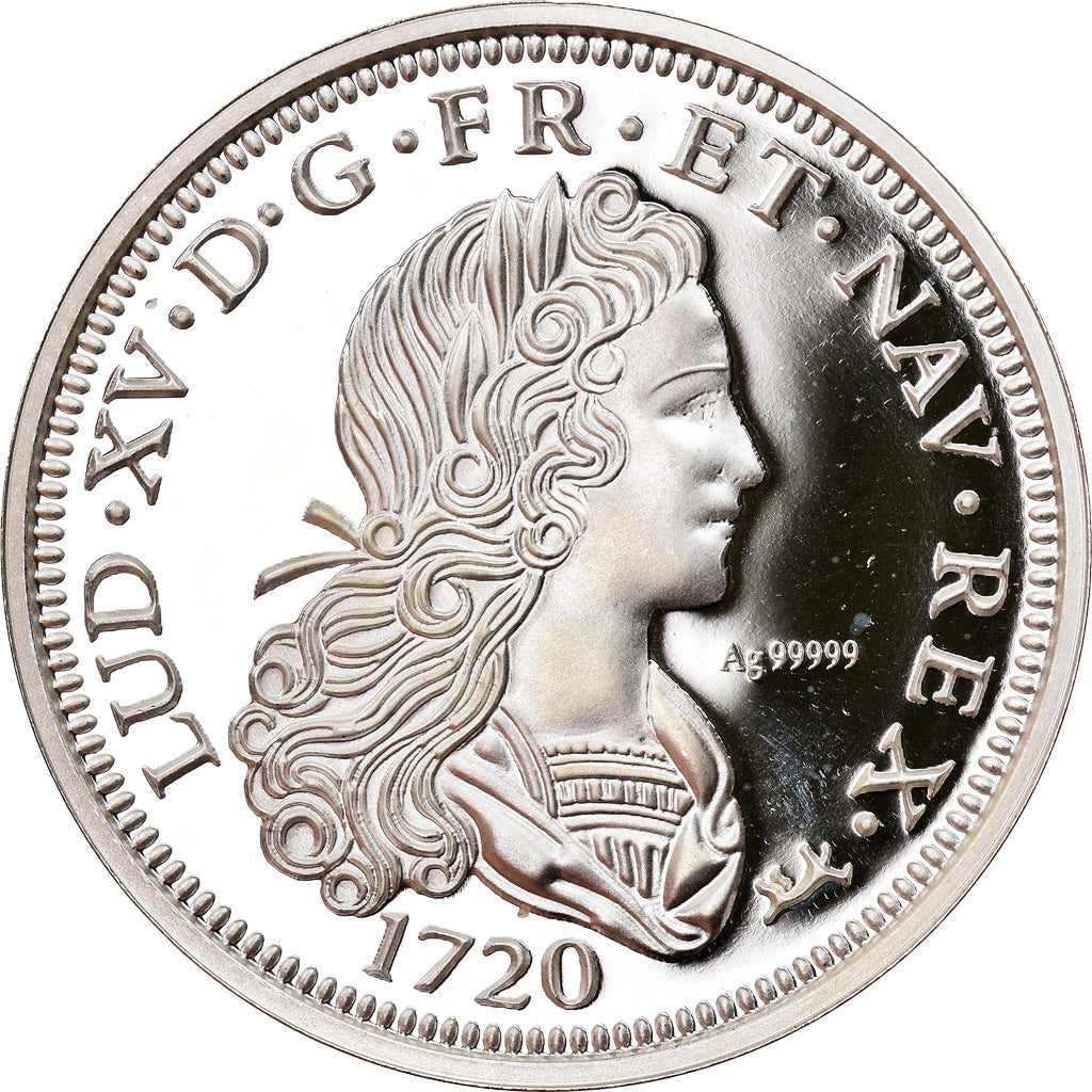 Francia, medaglia, Reproduction du Petit Louis d'Argent 1720, FDC, Argento