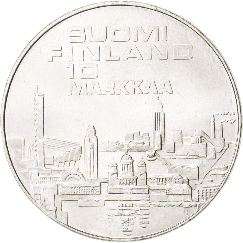 Coin, Finland, 10 Markkaa, 1971, Helsinki, MS(63), Silver, KM:52