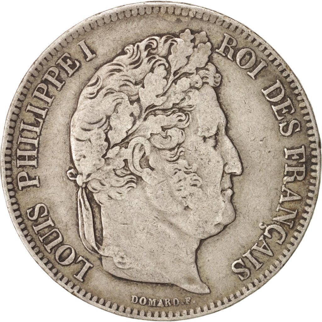 Coin, France, Louis-Philippe, 5 Francs, 1833, Perpignan, VF(30-35), Silver