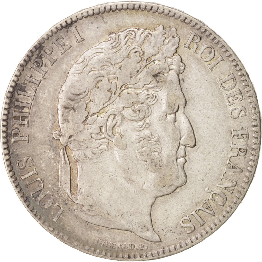 Moneta, Francia, Louis-Philippe, 5 Francs, 1840, Paris, BB+, Argento, KM:749.1