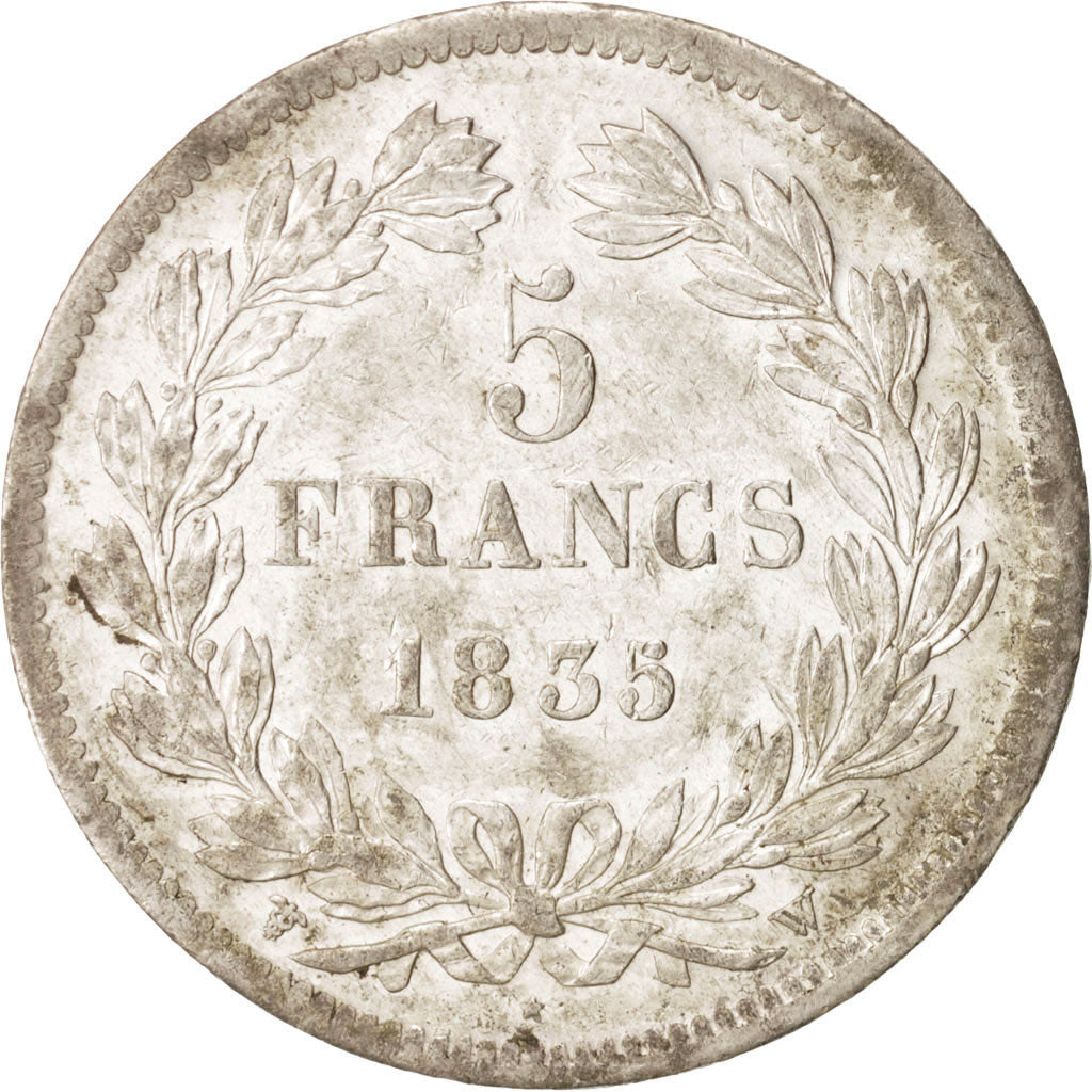 Coin, France, Louis-Philippe, 5 Francs, 1833, Lille, AU(55-58), Silver