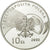 Moneta, Polonia, 10 Zlotych, 2002, Warsaw, FDC, Argento, KM:434