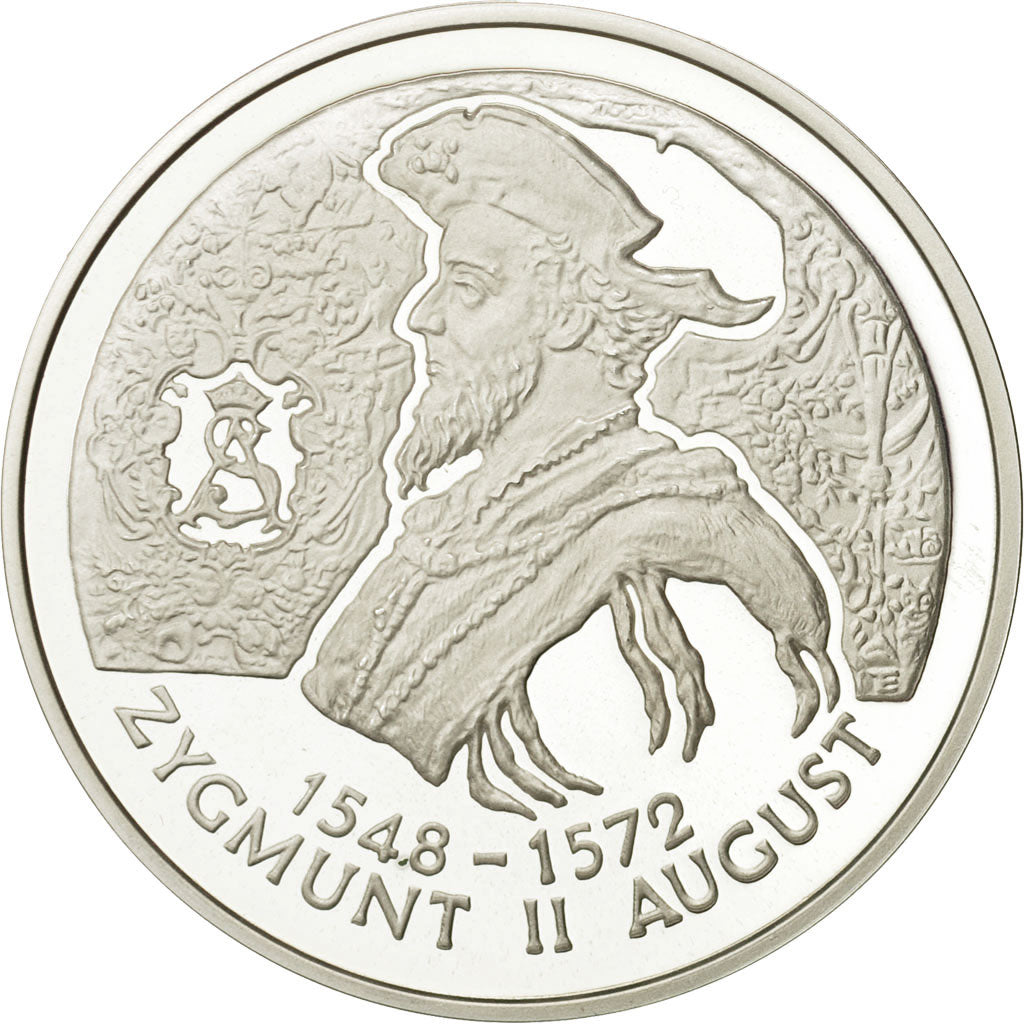 Poland, 10 Zlotych, Sigismund II, 1996, Warsaw, Proof, Silver, MS(65-70), KM:307