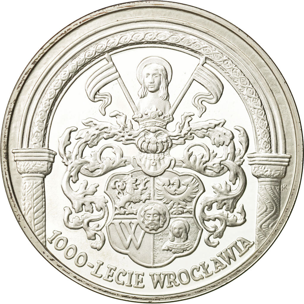 Moneta, Polonia, 10 Zlotych, 2000, Warsaw, FDC, Argento, KM:392