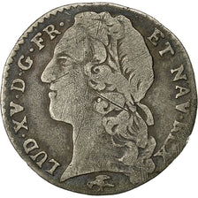 Francia, Louis XV, 1/10 Écu au bandeau, 1756, Lyon, Argento, MB, Gadoury:292