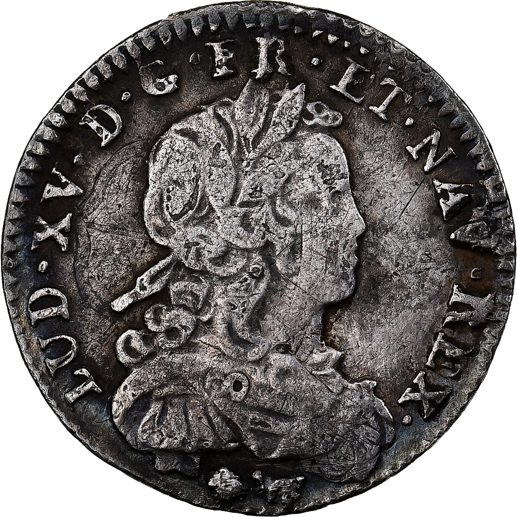 France, Louis XV, 1/12 Ecu de France, 1721, Paris, reformed, Argent, TB+
