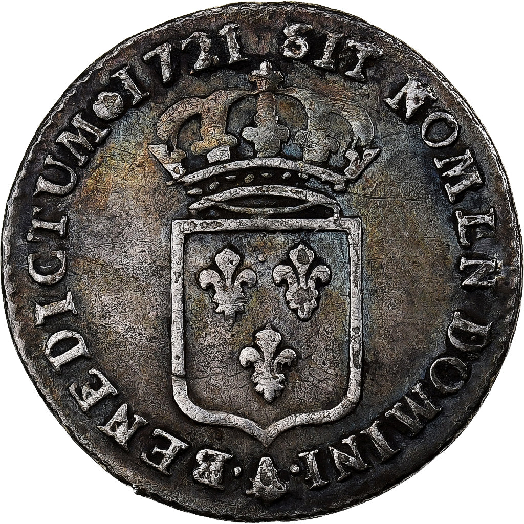 France, Louis XV, 1/12 Ecu de France, 1721, Paris, reformed, Argent, TB+