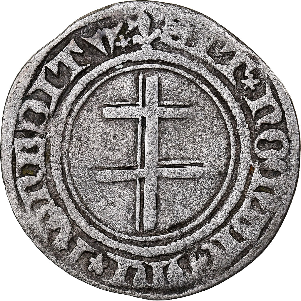 Francja, René Ier d'Anjou, Gros, 1431-1453, Saint-Mihiel, Srebro, VF(30-35)