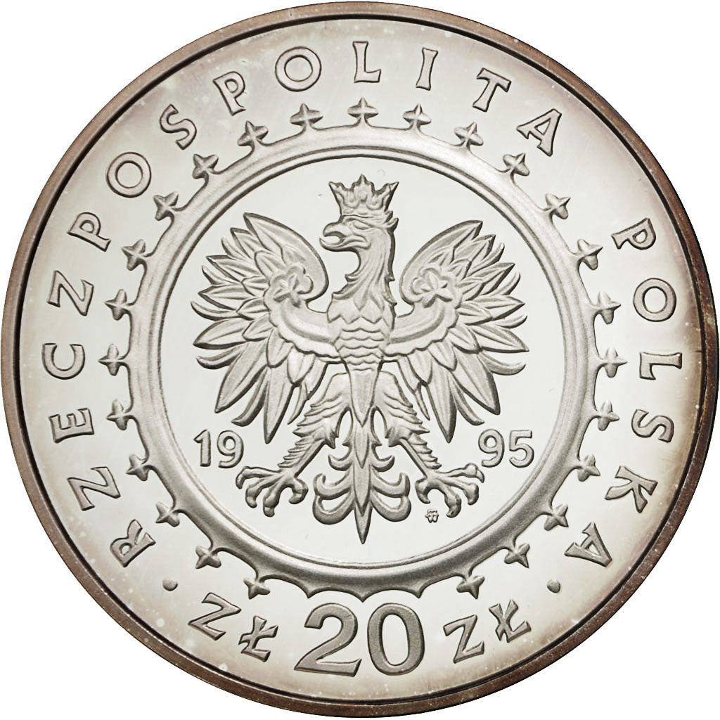 Moneta, Polonia, 20 Zlotych, 1995, FDC, Argento, KM:296