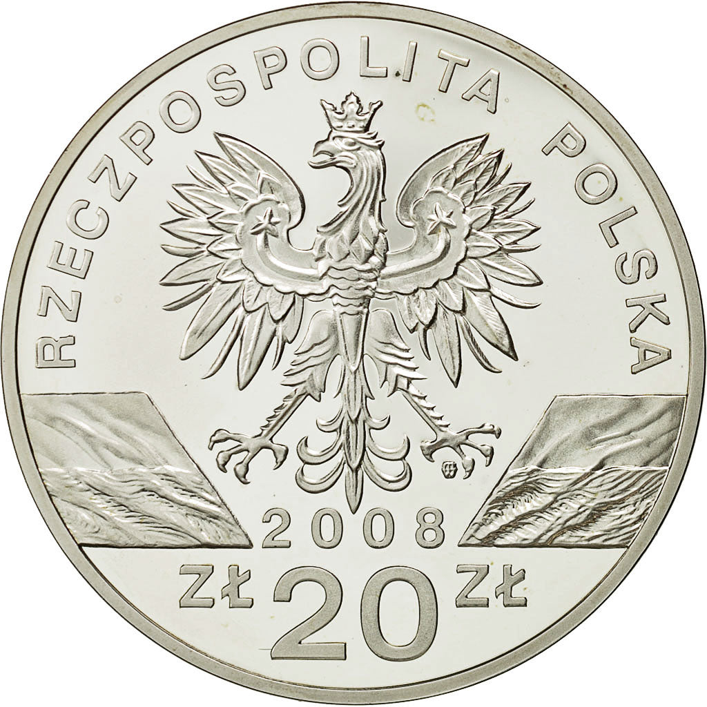 Moneta, Polonia, 20 Zlotych, 2008, Warsaw, FDC, Argento, KM:637
