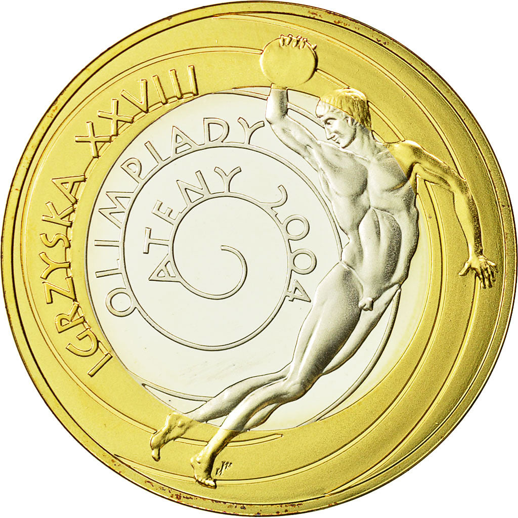 Coin, Poland, 10 Zlotych, 2004, Warsaw, MS(63), Silver, KM:518