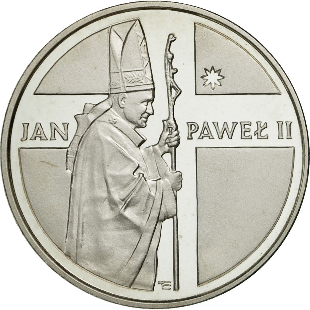 Coin, Poland, 10000 Zlotych, 1989, Warsaw, MS(63), Silver, KM:237
