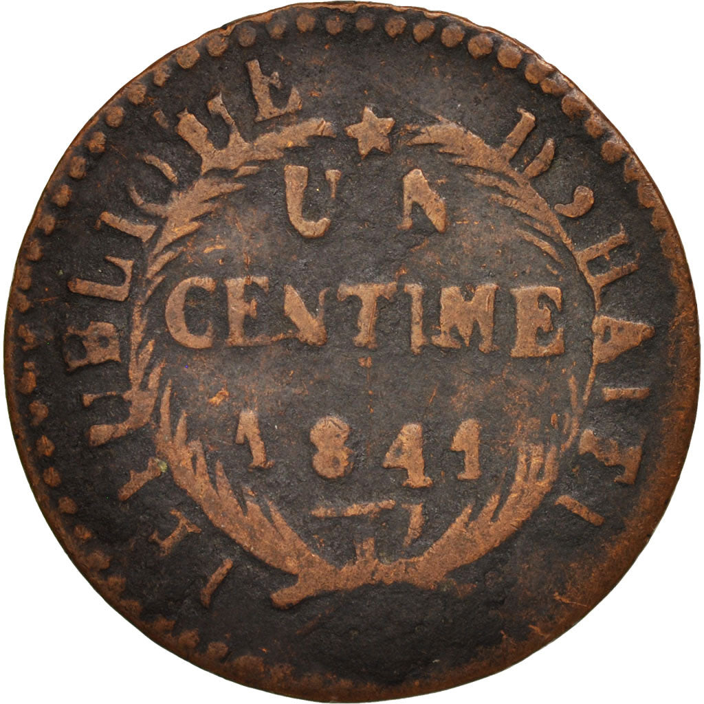 Monnaie, Haïti, Centime, 1841, TB, Cuivre, KM:A21