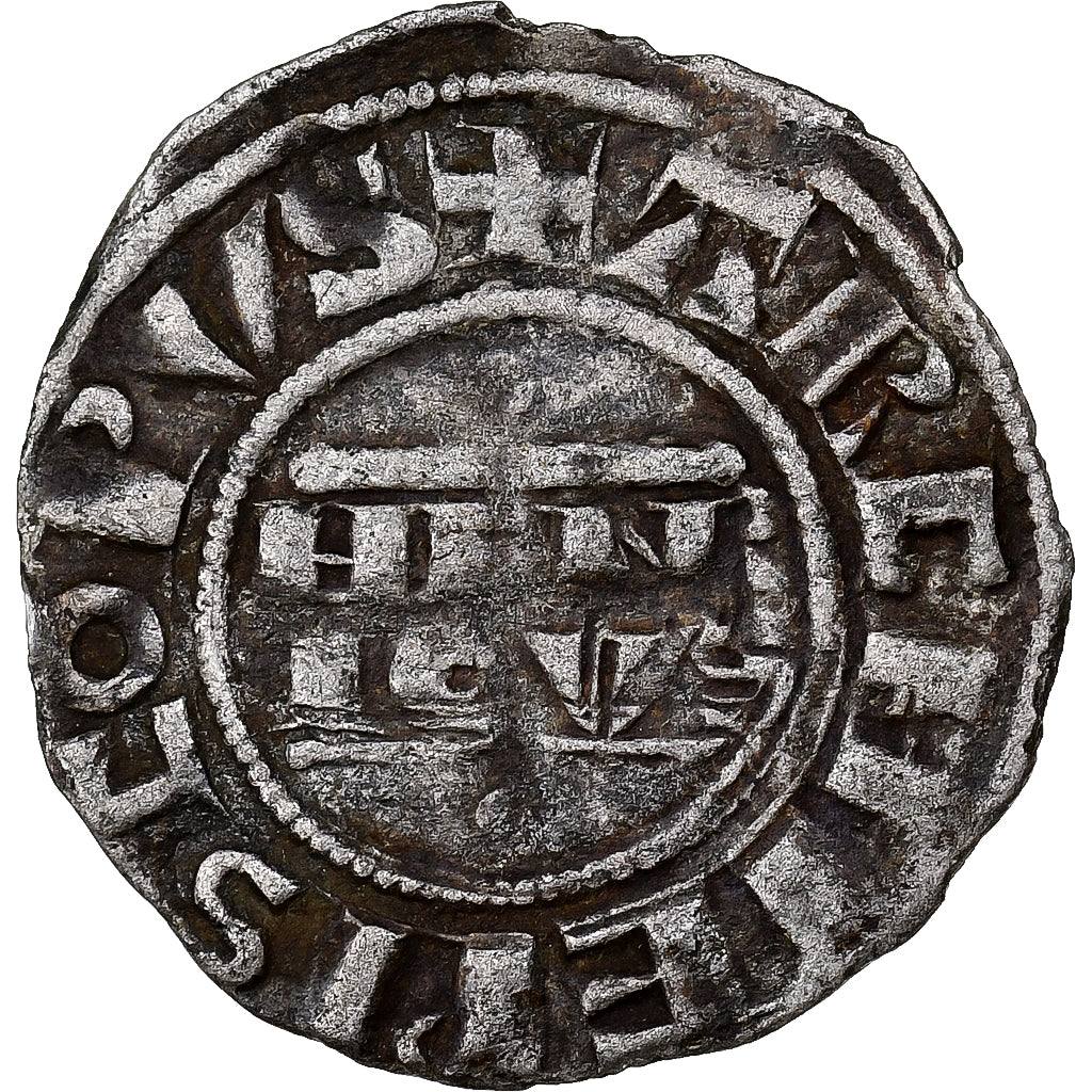 Archbishopric of Reims, Henry II, Denier, 1227-1240, Reims, Silver, EF(40-45)