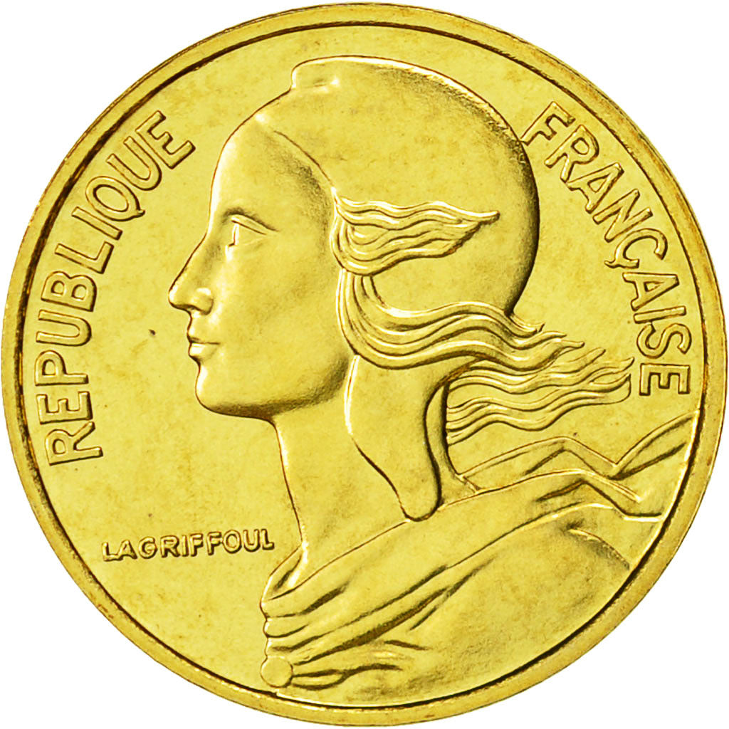 Coin, France, Marianne, 5 Centimes, 1977, Paris, MS(65-70), Aluminum-Bronze